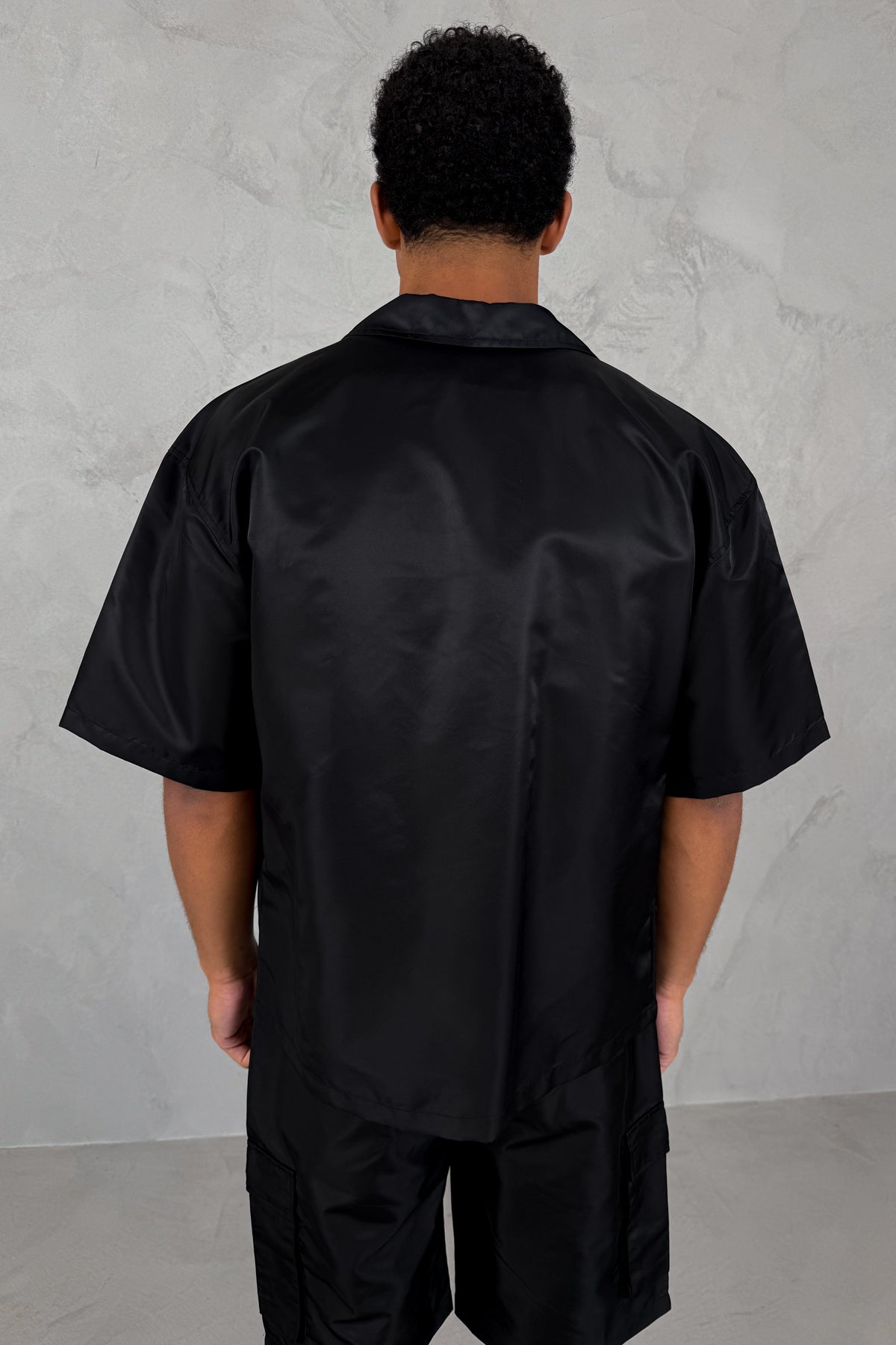 Camisa oversize | Nailon de corte cuadrado