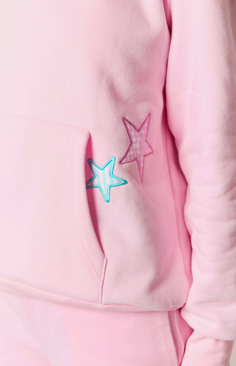 Sudadera rosa Oversize Star